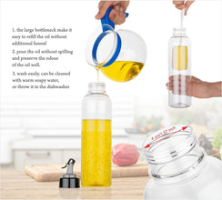 1-liter transparent plastic bottle for oil, easy to use anKong kits.