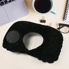 3-in-1 Travel Sleeping Kit with Neck Pillow, Eye Mask & Earplugs