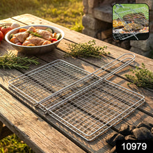 Heavy-Duty Stainless-Steel Barbecue Grill Basket (1 Pc)