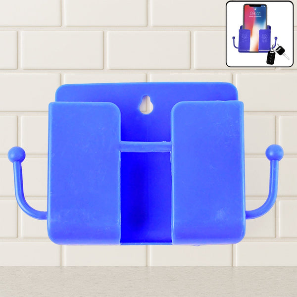 1 Pc Blue Wall mount Mobile Stand With Hook - kongkits.com