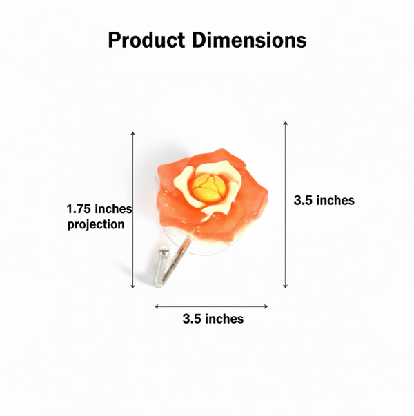 Multipurpose Self Adhesive Wall Hook – Load Capacity Up to 1 Kg (Mix Design / 1 Pc)
