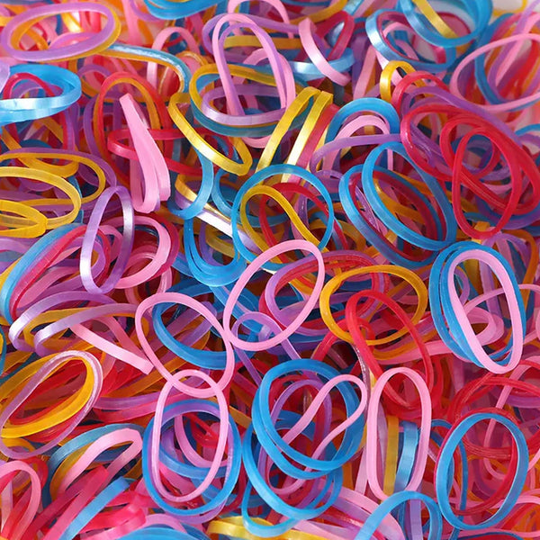 Multicolor Rubber Bands – Elastic & Reusable for Office & Home (0.5 Inch / 100GM)