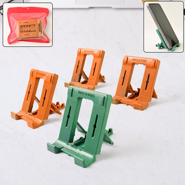 Adjustable 4 Steps Foldable Mobile Stand Holder (4 pc) - kongkits.com