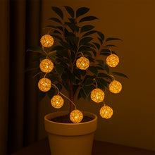 Battery Operated Rattan Ball String Decorative Fairy Lights - kongkits.com