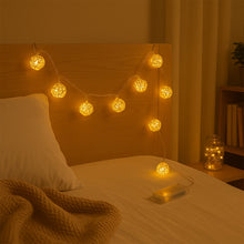 Battery Operated Rattan Ball String Decorative Fairy Lights - kongkits.com