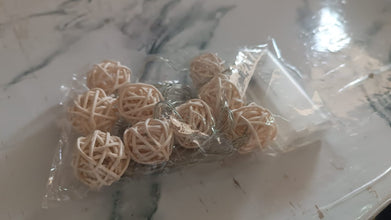 Battery Operated Rattan Ball String Decorative Fairy Lights - kongkits.com