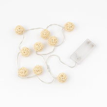 Battery Operated Rattan Ball String Decorative Fairy Lights - kongkits.com