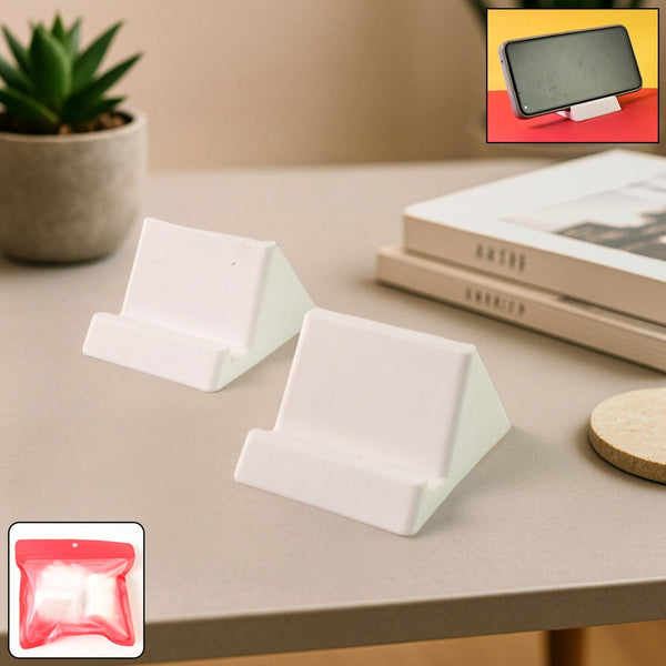 Compact Plastic Mobile Phone Holder Stand (2 Pc & Mix Color) - kongkits.com