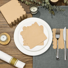 Disposable Scalloped Edge Tissue Napkins Set (120 Pc) - kongkits.com