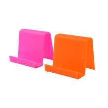 Durable Plastic Mobile Phone Stand with Angled Support (2 Pc / Mix Color) - kongkits.com