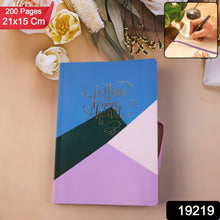 Hardcover Ruled Notebook, Diary & 200 Pages 21x15 cm (1 Pc) - kongkits.com