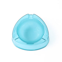Heavy - Duty Transparent Plastic Ashtray with Triple Rest Slots (1 Pc) - kongkits.com