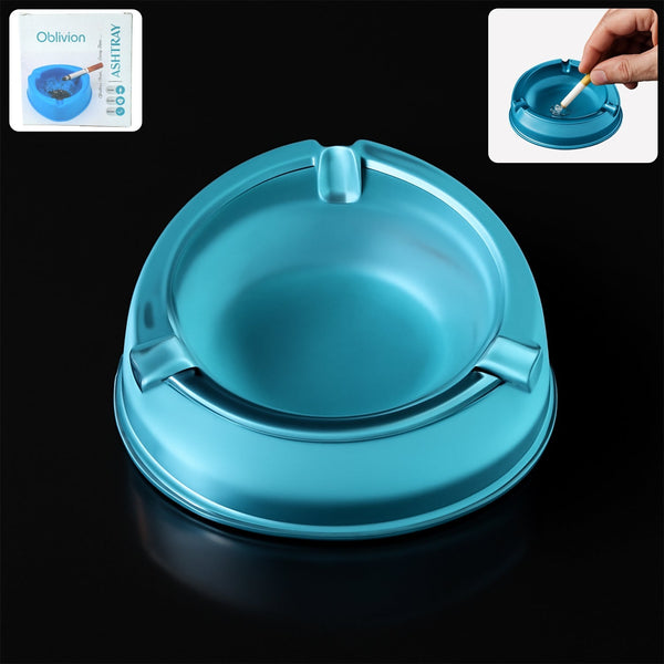 Heavy - Duty Transparent Plastic Ashtray with Triple Rest Slots (1 Pc) - kongkits.com