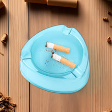 Heavy - Duty Transparent Plastic Ashtray with Triple Rest Slots (1 Pc) - kongkits.com