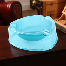 Heavy - Duty Transparent Plastic Ashtray with Triple Rest Slots (1 Pc) - kongkits.com