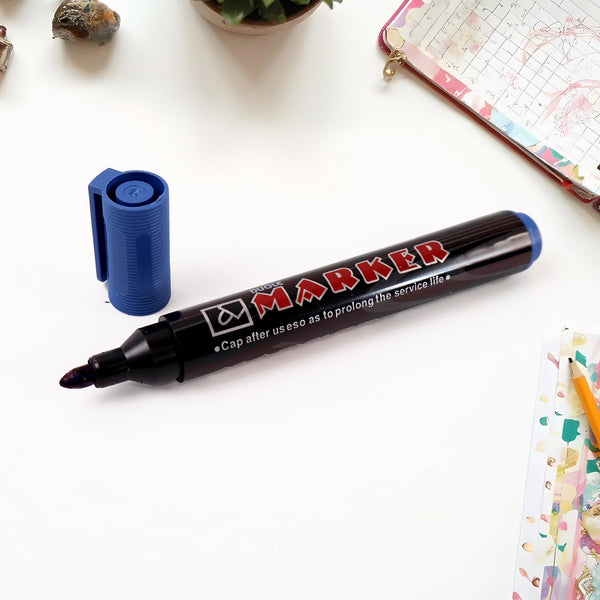 Jumbo Tip Whiteboard Blue Ink Marker (1 Pc) - kongkits.com