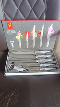 Marble Coated Stainless Steel Kitchen Knife Set (6 Pc) - kongkits.com