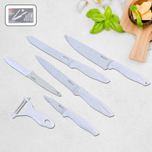 Marble Coated Stainless Steel Kitchen Knife Set (6 Pc) - kongkits.com