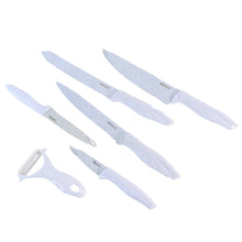 Marble Coated Stainless Steel Kitchen Knife Set (6 Pc) - kongkits.com