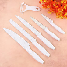 Marble Coated Stainless Steel Kitchen Knife Set (6 Pc) - kongkits.com