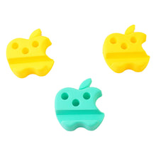 Multi - Functional Apple - Shaped Plastic Mobile Stand with Pen Holder (3 Pc / Mix Color) - kongkits.com