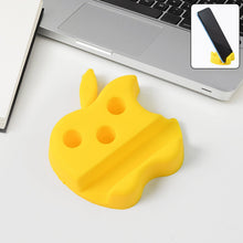 Multi - Functional Apple - Shaped Plastic Mobile Stand with Pen Holder (3 Pc / Mix Color) - kongkits.com