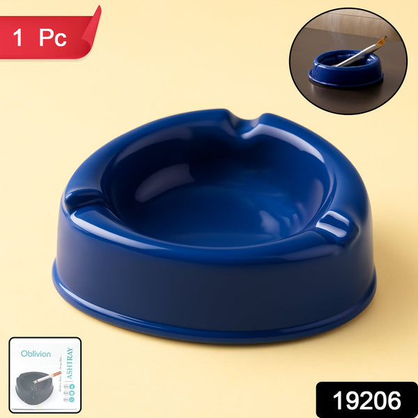 Oblivion Dark Blue Plastic Ashtray (1 pc) - kongkits.com