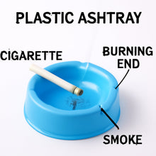 Oblivion Durable Plastic Ashtray with Wide Bowl and Triple Cigarette Holder Slots (1 Pc) - kongkits.com