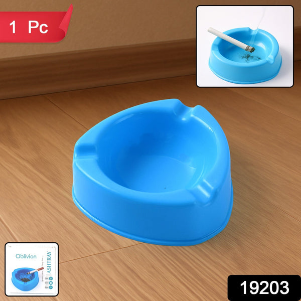 Oblivion Durable Plastic Ashtray with Wide Bowl and Triple Cigarette Holder Slots (1 Pc) - kongkits.com
