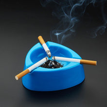 Oblivion Durable Plastic Ashtray with Wide Bowl and Triple Cigarette Holder Slots (1 Pc) - kongkits.com