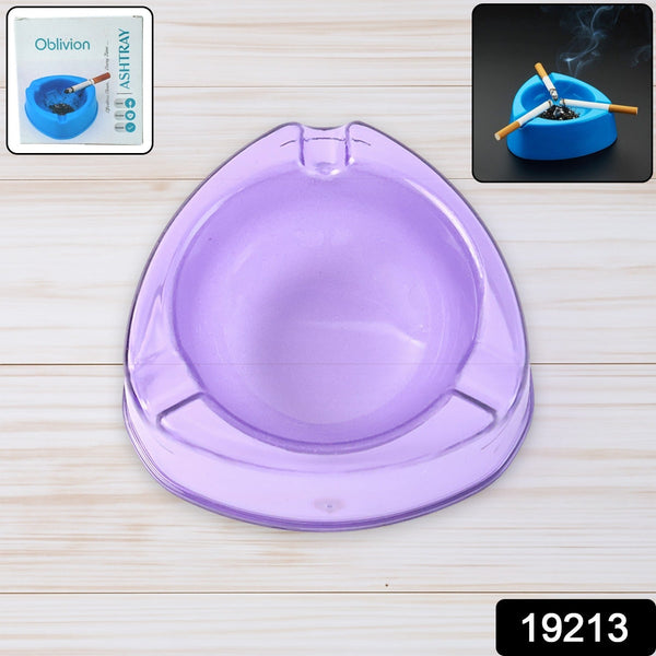 Oblivion Transparent Pueple Plastic Ashtray (1 Pc) - kongkits.com