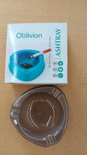Oblivion Transparent White Ashtray with Cigarette Holder Grooves (1 Pc) - kongkits.com