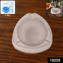 Oblivion Transparent White Ashtray with Cigarette Holder Grooves (1 Pc) - kongkits.com