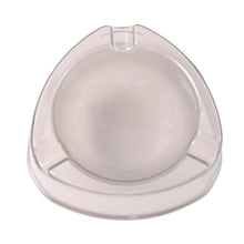 Oblivion Transparent White Ashtray with Cigarette Holder Grooves (1 Pc) - kongkits.com