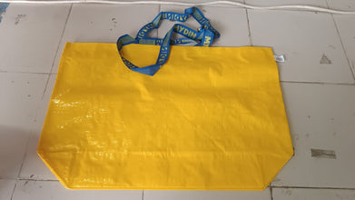 Plastic Eco - Friendly Large Shopping Tote Bag 62x44cm (Mixcolor & 1 Pc) - kongkits.com