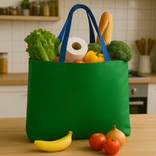 Plastic Eco - Friendly Large Shopping Tote Bag 62x44cm (Mixcolor & 1 Pc) - kongkits.com