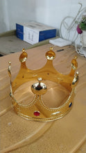 Royal Crown with Colored Gems (1 Pc / Mix Color) - kongkits.com