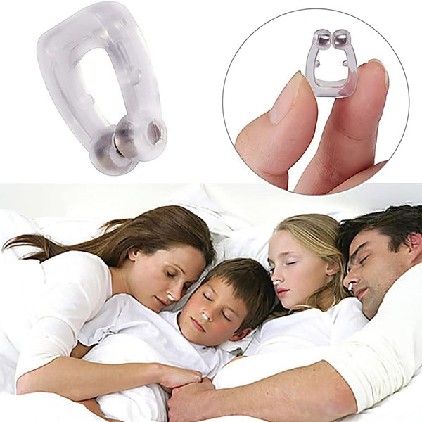 Silicone Magnetic Nose Clip Anti Snore Device for Heavy Snoring Sleeper (1 Pc) - kongkits.com
