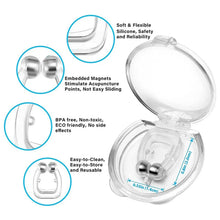 Silicone Magnetic Nose Clip Anti Snore Device for Heavy Snoring Sleeper (1 Pc) - kongkits.com
