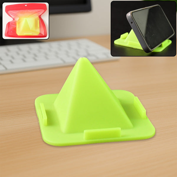 Universal Four - Sided Pyramid Mobile Holder Stand for Desk & Table (1 Pc) - kongkits.com